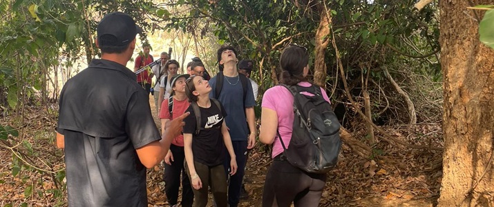 Randonnée guidée dans la forêt