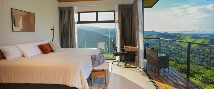 chambre avec vue de la Golden View House